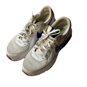 Nike Air Max 90 White Blue Red Yellow Casual Athletic Sneakers Shoes Mens 8.5